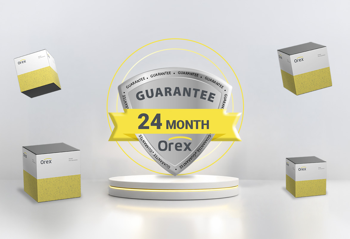 Orex yedek parçalarda 24 ay garanti